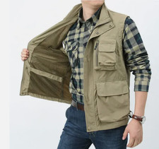 Gilet uomo multitasche