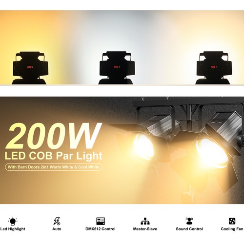 200 cob luce - luce, par