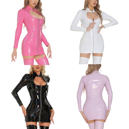 Costume donna pelle pvc lucido - costume,