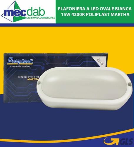 Plafoniera led ovale bianca - plafoniera,