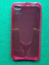COVER custodia case x iPHONE 4 4s FUXIA FUCSIA TRASPARENTE in GOMMA GEL SILICONE