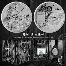 Cameroon 2024 Sherwood Robin Hood BU Special Edition Blister 1 oz silver coin