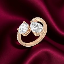 14k Rotgold IGI-zertifizierter