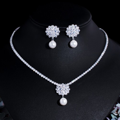 Collana sposa goccia - collana, perle