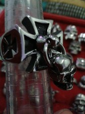 Anello croce malta acciaio - croce,