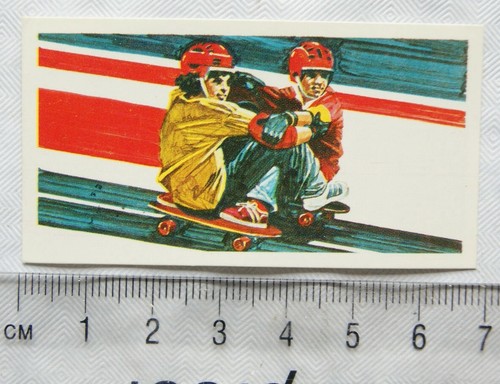 Wall skateboard surfer - wall's, card