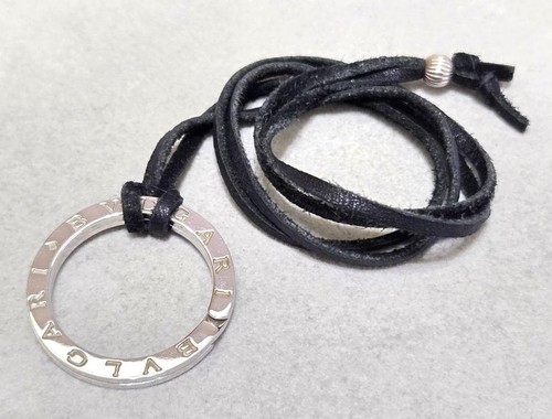 Bvlgari sv925 keyring leather - keyring,