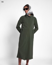 Stutterheim Hornstull impermeabile opaco lungo verde XL