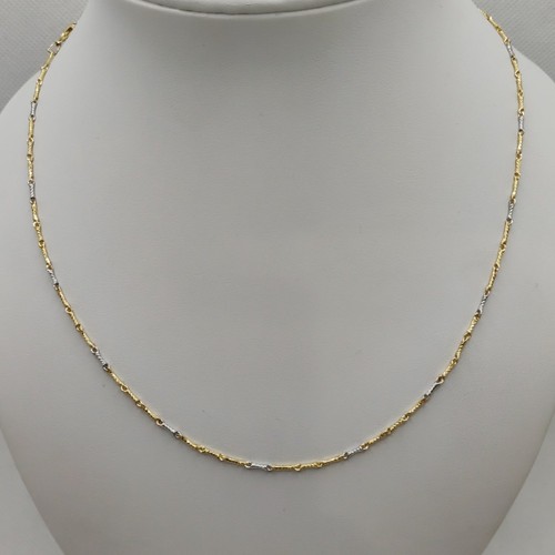 Collana oro 18k - uomo, bicolore