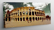 QUADRO MODERNO STAMPA SU TELA QUADRI MODERNI ARTE CITTA' COLOSSEO ROMA T345
