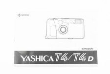 Yashica T4 / T4D Kyocera manuale di istruzioni originale libretto in italiano