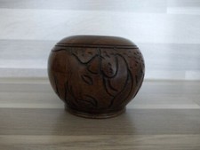 2 X Holzvase Massivholz Vase