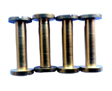 4 Viti a cannocchiale per registro mm 25 ottone viti ottonate dorate viteria M5