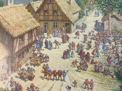 Bella pittura guazzo pietra - pittura,