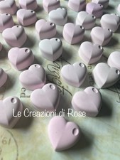 gessetti profumati 50 Segnaposto Cuore Matrimonio Cuoricini Rosa Shabby