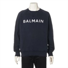 Balmain Cotone Basic Tessuto Maglia L Uomo Blu Navy Senza Etichetta Agenzia