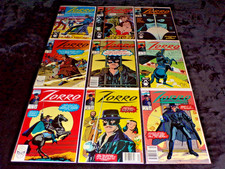 ZORRO 1 2 3 4 5 8 9 11 12 LOTTO 1990 SERIE MARVEL COMICS EDICOLA MANCANTI 6 7 10