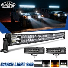 Lightbar LED Curvo 52" + Faro