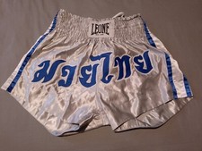 PANTALONCINI CORTI KICK-THAI ARGENTO * LEONE * Misura M.