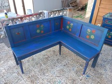 Panca ad angolo Tirolese dipinta