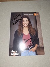 Biglietto autografo Amy Mussul