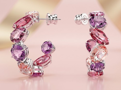 Swarovski gema hoop earrings - swarovski,
