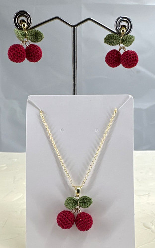 Set collana orecchini fatti - orecchini,