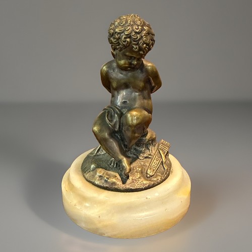 Antica scultura cherubino - , in