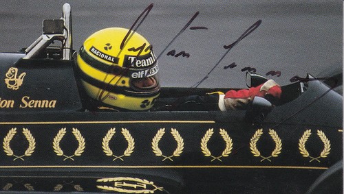 Foto firmata ayrton senna - foto,