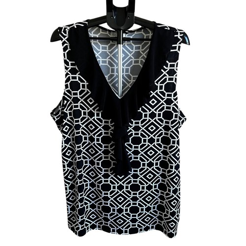 Top donna blusa geometrica