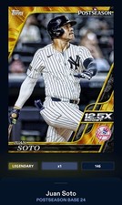 24 Topps colorate DIGITALI postseason oro LEGGENDARIO Juan Soto