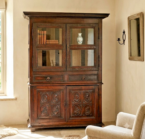 Credenza libreria vetrina - vetrina, in