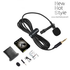 MICROFONO PULCE CLIP LAVALIER OMNIDIREZIONALE MINIJACK 3.5mm YOUTUBER VLOGGER