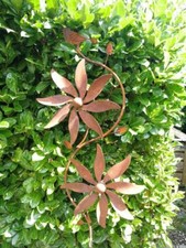 Ruota eolica in acciaio inox tulipano mulino a vento giardino ruggine spina d...