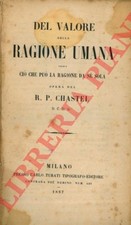 CHASTEL R. P. - Del valore