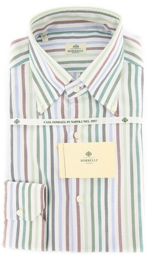 Camicia verde righe luigi - verde,