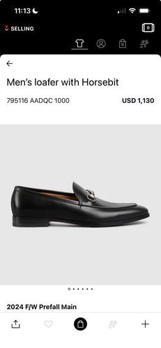 Gucci horsebit 1130 mocassini - horsebit, $1130
