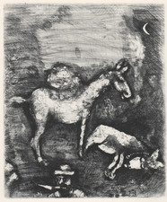 Marc Chagall- I due muli -