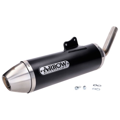 Scarico arrow alluminio - alluminio, nero
