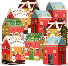 24Pz Scatole Da Regalo Natalizie Scatoline Casetta Scatoline Portaconfetti Natal