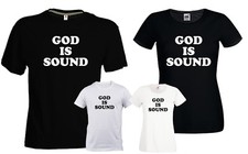 Tshirt GOD IS SOUND bianca o