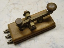 TASTO TELEGRAFICO MORSE CODE TELEGRAFO TELEGRAPH CW KEY  ITALIAN VINTAGE ITALY 