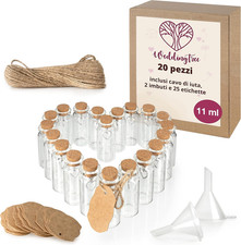 20 Vasetti Vetro Piccoli, Set