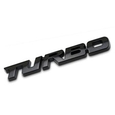 Adesivo auto TURBO NERO 3D