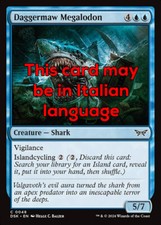 MTG DAGGERMAW MEGALODON FOIL EXC - MEGALODONTE DAGAFAUCE 48 - DSK - MAGIC