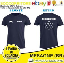 MAGLIETTA T SHIRT SOCCORRITORE 118 stampa Bianca