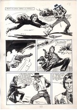 Rodeo - L'ombra della forca - p.63 - Renato Polese - Tavola Originale  - 1977