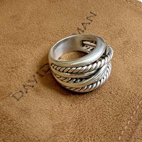 Anello incrocio cavi david - incrocio,