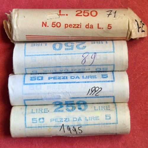 Lotto rotolini lire - rotolini,