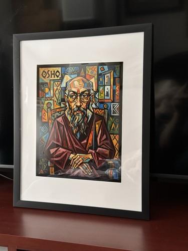 Stampa portait osho guru